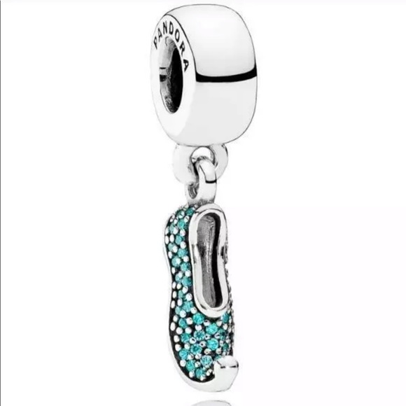 FIRM - Authentic Pandora Disney Jasmines Slipper Charm - Picture 3 of 8